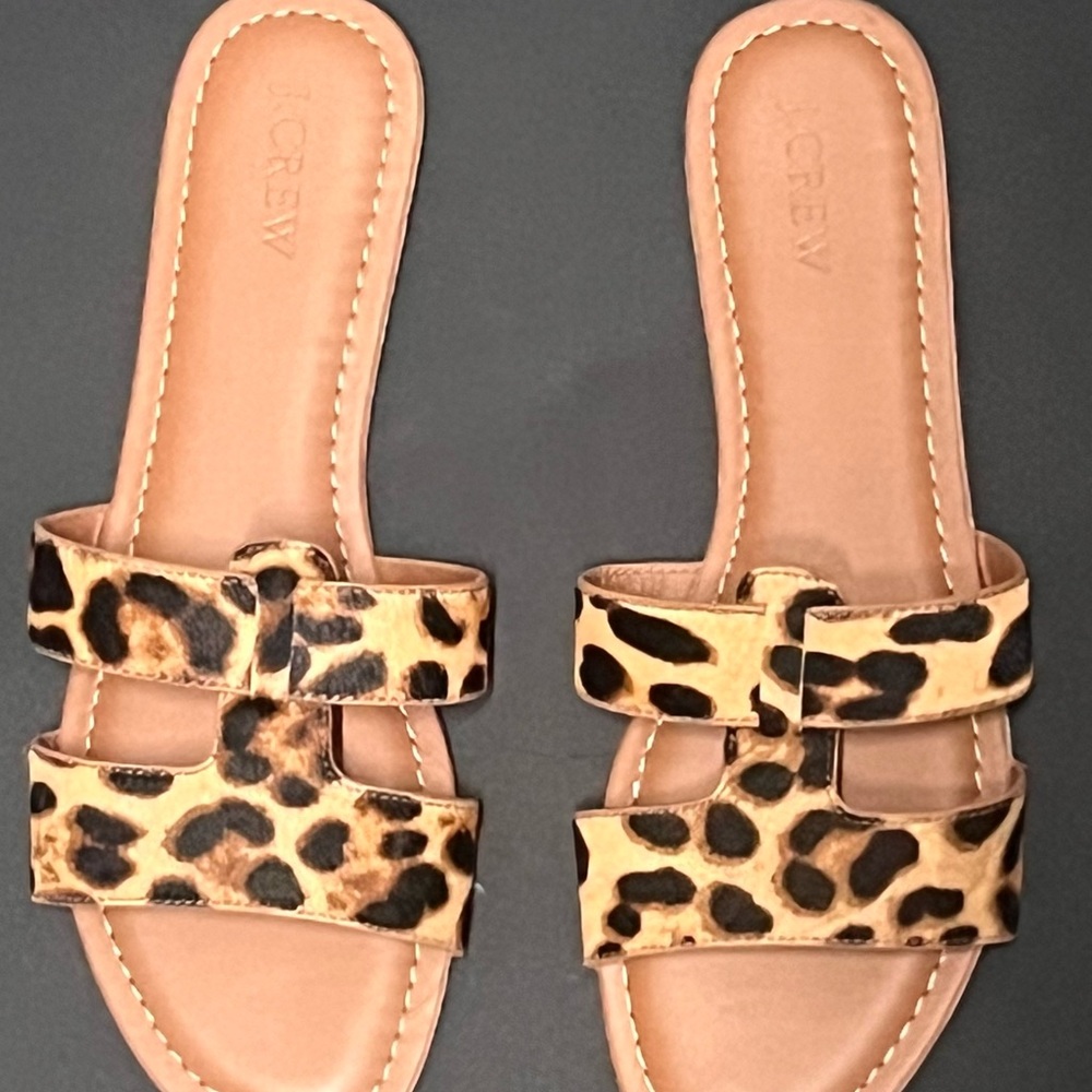 J. Crew Factory Leopard Print Sandals